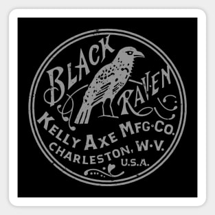 Black Raven Kelly Axe_Round Magnet